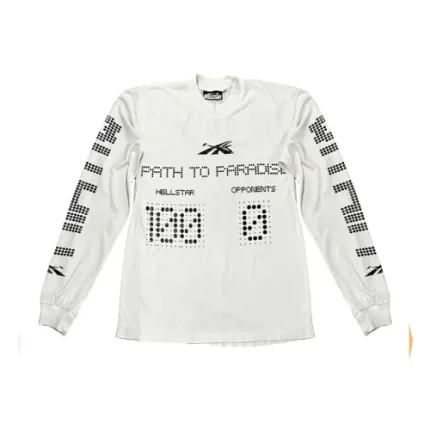White Hellstar Scoreboard Long Sleeve T-Shirt