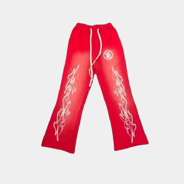 Hellstar New Red Sweatpants Hellstar New Red Sweatpants