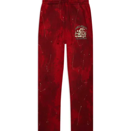Hellstar Sports Red Tye-dye Skull Sweatpants