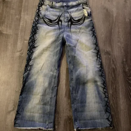 HELLSTAR Raw Edge AirBrushed Jeans