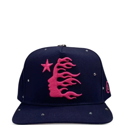 Hellster logo-embroidered rhinestone baseball cap