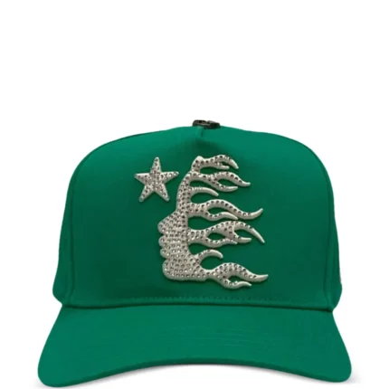 Hellster rhinestone snapback hat